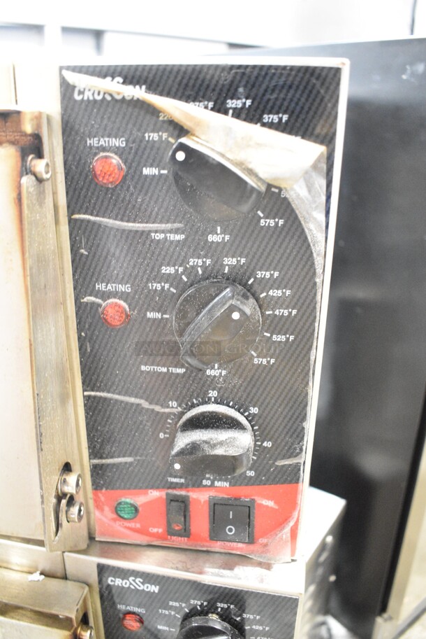 2023 Crosson CPO-160 Stainless Steel Commercial Countertop Electric Powered Pizza Oven w/ Cooking Stone. 120 Volts, 1 Phase. Tested and Working! - Image 4 of 6