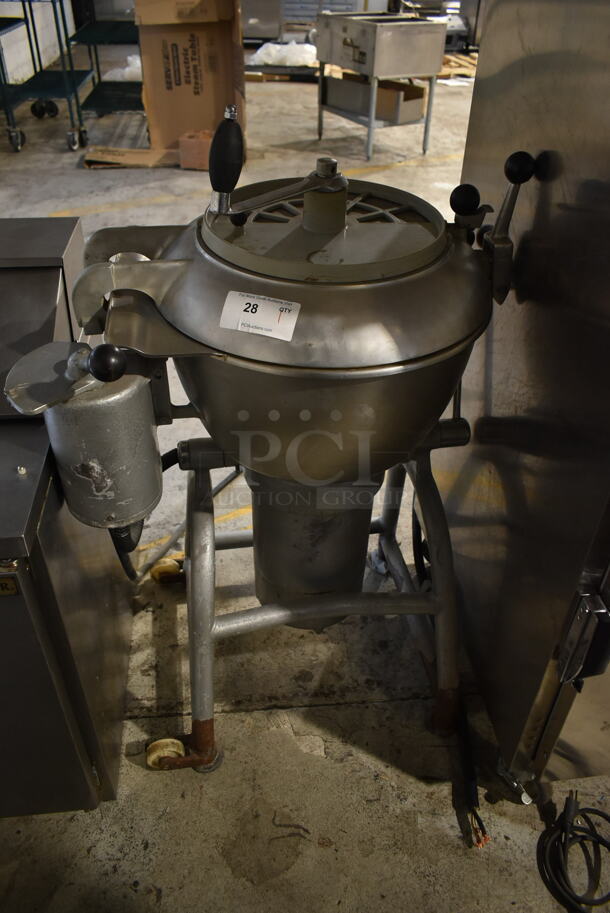 Hobart Metal Commercial Floor Style Vertical Cutter Mixer. 240 Volts, 3 Phase.
