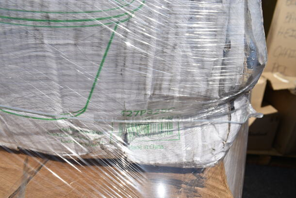 PALLET LOT of 29 BRAND NEW Boxes Including 3 Box 127P2C Choice 2 oz Portion Cups, 5002DNAPBLK Choice 15" x 17" Black Customizable 2-Ply Paper Dinner Napkin - 1000/Case, 130BKFKSNSPH Choice Black Heavy Weight Wrapped Plastic Cutlery Pack with Napkin and Salt and Pepper Packets - 500/Case, 129MCR333CB Choice 33 oz. Black 9" Round 3-Compartment Microwavable Heavy Weight Container with Lid - 150/Case, 128HD8COMBO Choice Heavy Duty 8 oz. Microwavable Translucent Plastic Deli Container and Lid Combo Pack - 240/Case, 485UPJ7BLSTR EcoChoice 7 3/4" Blue Stripe Jumbo Unwrapped Paper Straw - 4800/Case, 128HD8BULK Choice Heavy Duty 8 oz. Microwavable Translucent Plastic Deli Container - 480/Case, 2 Box 129MCS28B Choice 28 oz. Black Rectangular Microwavable Heavy Weight Container with Lid 8 3/4" x 6 1/4" x 1 3/4" - 150/Case, 127P250B Choice 2.5 oz. Black Plastic Souffle Cup / Portion Cup - 2500/Case, 130WHSPOONH Spoons. 29 Times Your Bid!  - Image 7 of 12