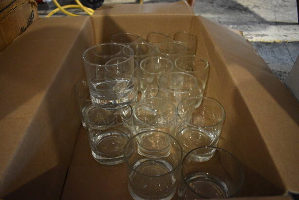 ALL ONE MONEY! Lot of 18 Various Beverage Glasses. Includes 3x3x3.25
