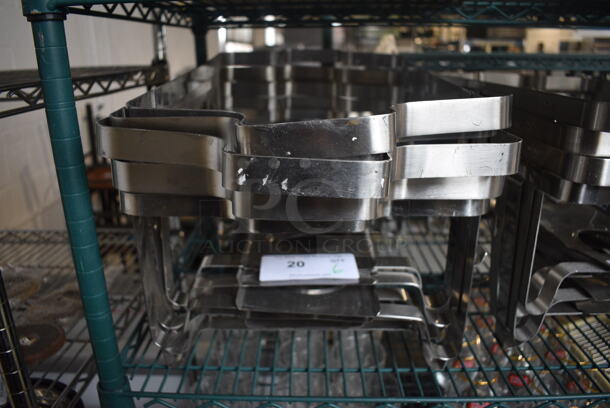 6 Metal Chafing Dish Frames. 12x25x9. 6 Times Your Bid!