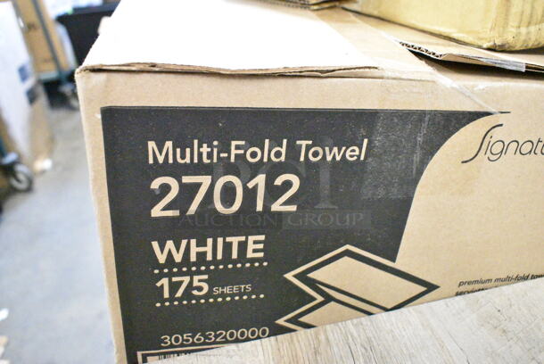 PALLET LOT of 20 BRAND NEW Boxes Including ECAL22SBPBLMAT Airpot with Lever Glass Lined, Choice 433NHT105 1/5 Large Size White "Thank You" Script Medium-Duty Plastic T-Shirt Bag - 500/Case, Choice 43302CUPC 2-Compartment Clear OPS Plastic Cupcake / Muffin Container, Brown Paper Bags, Choice 167CBR21NLHN Hair Nets, Wet Floor Pop Up Signs, Choice #16 Disher, DW 15430 Loaf Pans, Metal Baskets, Chef Master Grill Brush, LK Packaging BOR5280 Bun Pan Covers w/ Twist Ties - 80" x 52", Poly, Choice 12212105BX 12" x 10 3/4" Food Service Interfolded Pop-Up Foil Sheets - 500/Box. 20 Times Your Bid!  - Image 4 of 12