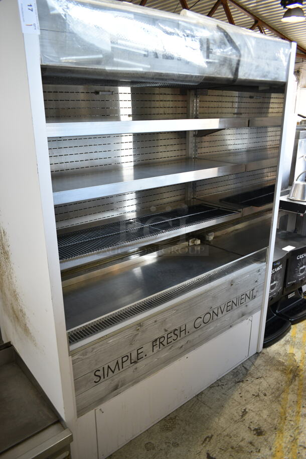 Metal Commercial Reach In Grab N Go Merchandiser w/ Metal Shelves. Cannot Test Due To Cut Power Cord - Image 3 of 5