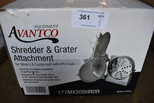 BRAND NEW IN BOX! Avantco Model 177MX20SHRDR Metal Commercial Pelican Head w/ Grating Blade. 12x17x13
 - Image 7 of 7