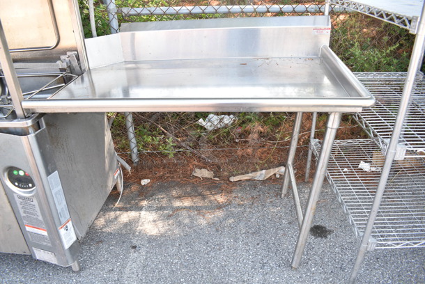 Hobart Stainless Steel Commercial Straight Pass Through Dishwasher w/ Right Side Clean Side Dishwasher Table. 208-240 Volts, 3 Phase.  - Image 6 of 9