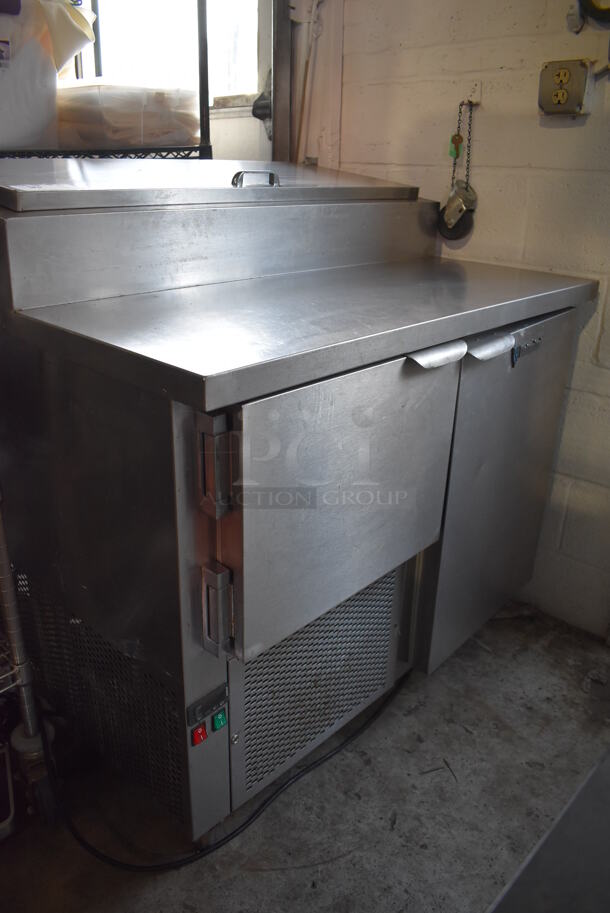 CustomCool Stainless Steel Commercial Pizza Prep Table. 42x34x44. Tested and Powers On But Does Not Get Cold - Image 4 of 10