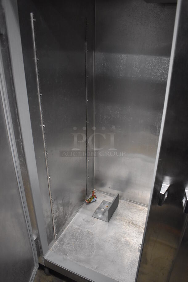 Continental 2FE ENERGY STAR Stainless Steel Commercial 2 Door Reach In Freezer on Commercial Casters. 115 Volts, 1 Phase. 57x34x82. Tested and Powers On But Does Not Get Cold - Image 6 of 6
