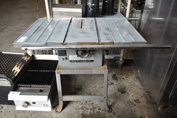 Rockwell 10 Metal Floor Style Contractors Saw. 115/230 Volts, 1 Phase. Tested and Working! - Image 1 of 7