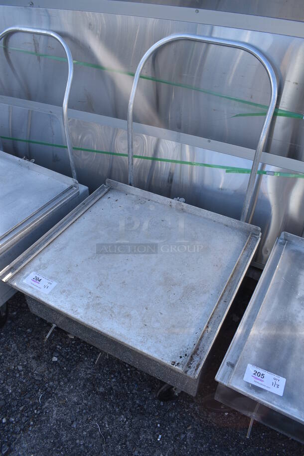 Metal Commercial Dolly w/ Push Handle on Commercial Casters. 27x32x39 - Image 2 of 4