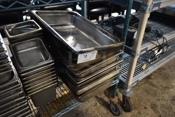 ALL ONE MONEY! Lot of Full Size Stainless Steel Drop In Bins - Image 3 of 5