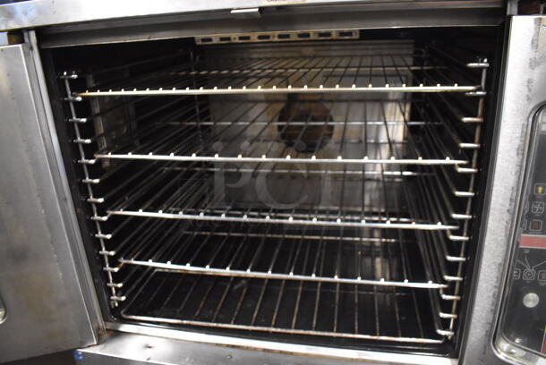 2 Garland Master 450 Commercial Stainless Steel Natural Gas Powered Double Convection Oven With Steel Racks. 2 Times Your Bid!  - Image 4 of 10