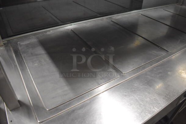 Wells Stainless Steel Commercial Warming Prep Station w. Under Shelf and Sneeze Guard on Commercial Casters. 240 Volts, 3 Phase. 79x33x57 - Image 4 of 8