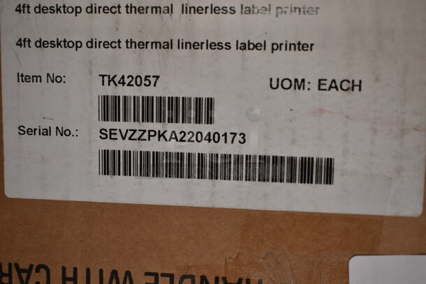 BRAND NEW SCRATCH AND DENT! Bixolon XL5-40CT 4" Direct Thermal 6 IPS Linerless Label Printer with Power Supply - USB  - Image 5 of 8