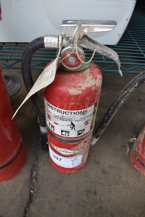 Amerex Dry Chemical Fire Extinguisher. Buyer Must Pick Up - We Will Not Ship This Item.  7x4.5x15