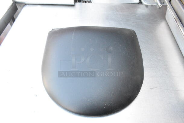 BRAND NEW SCRATCH AND DENT! Lot of 9 Various Pieces to Chairs Including Wooden Back Rests, Black Seat Cushion and Metal Stool Frame.   - Image 4 of 7