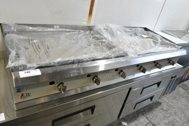 BRAND NEW SCRATCH AND DENT! 2023 Cooking Performance Group CPG 351GTCPG72NL Stainless Steel Commercial Countertop Natural Gas Powered Flat Top Griddle. 180,000 BTU.  - Image 2 of 7