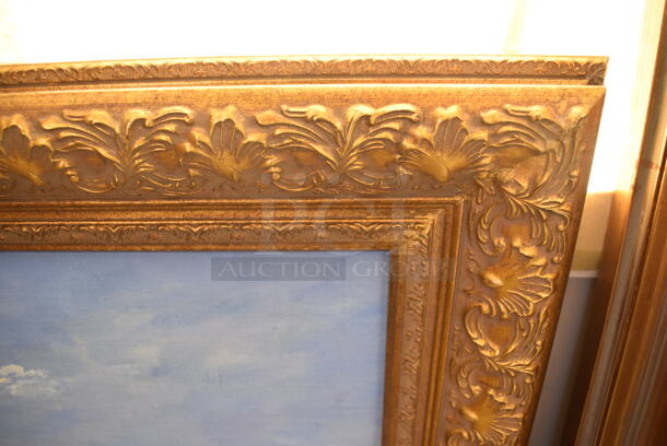 Framed Canvas Painting Reproduction of Venice, Santa Maria Della Salute by Eugene Boudin From Art Dealer Ed Mero! - Image 3 of 7