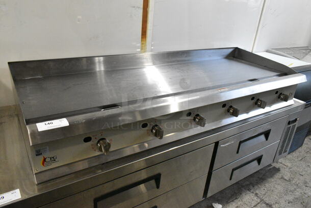 BRAND NEW SCRATCH AND DENT! 2023 Cooking Performance Group CPG 351GTCPG72NL Stainless Steel Commercial Countertop Natural Gas Powered Flat Top Griddle. 180,000 BTU.  - Image 4 of 7