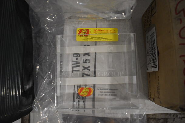 8 BRAND NEW! Clear Poly Racks. 5x2x6.5. 8 Times Your Bid! - Image 1 of 3