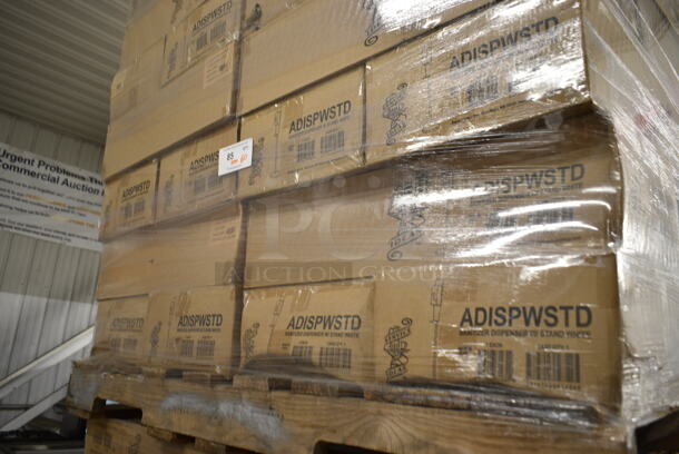 PALLET LOT of 60 BRAND NEW IN BOX! Service Ideas ADISPWSTD 27 oz Gel Soap and Hand Sanitizer Dispenser w/ Floor Stand - 53"H, White. 60 Times Your Bid! - Image 3 of 5