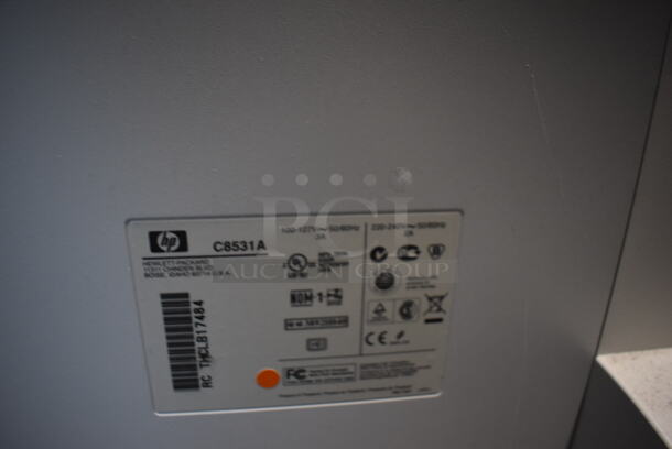HP LaserJet Floor Style Printer Copier Scanner. 100-127 Volts, 1 Phase. 31x29x48 - Image 11 of 12
