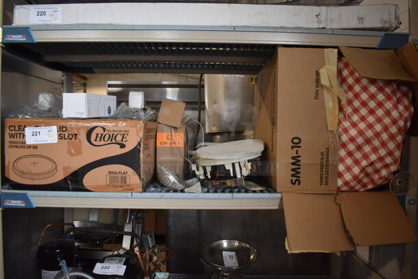 ALL ONE MONEY! Tier Lot of Various Items Including Lids and Speakers - Image 1 of 4
