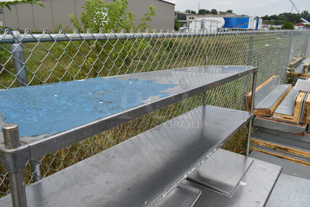 Stainless Steel Table w/ 2 Tier Over Shelf and Under Shelf. - Image 6 of 6
