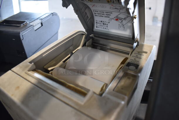 ALL ONE MONEY! Lot of Posiflex 15" POS Monitor w/ Epson M129B Receipt Printer and Metal Cash Drawer - Image 5 of 5