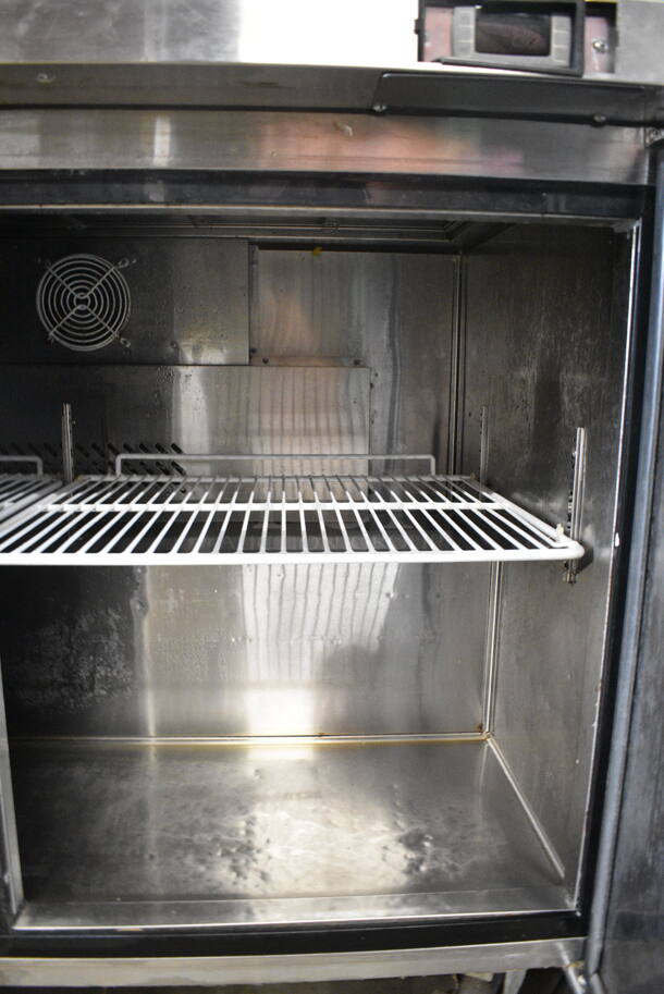 2017 Atosa MSF8304 Stainless Steel Commercial Sandwich Salad Prep Table Bain Marie Mega Top on Commercial Casters. 115 Volts, 1 Phase. Tested and Working! - Image 3 of 6