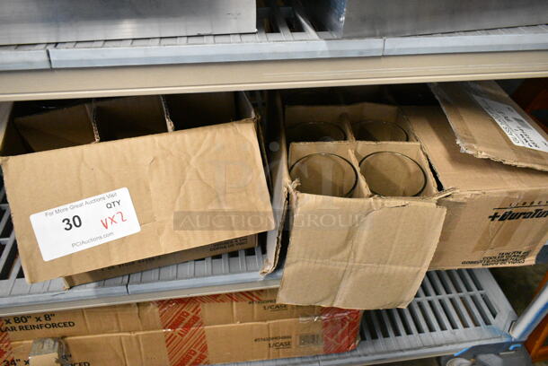 2 BRAND NEW SCRATCH AND DENT! Boxes Including Box of 22 55115141 Libbey Restaurant Basics 14 oz. Customizable Rim Tempered Mixing Glass and Box of 8 5517533 Libbey 7533 Vina 16 oz. Customizable Wine Glass. 2 Times Your Bid!  - Image 3 of 8