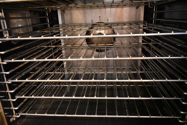 2 Garland MCO-ES-10S Master 200 Stainless Steel Commercial Electric Powered Full Size Convection Oven w/ Solid Doors, Metal Oven Racks and Thermostatic Controls on Commercial Casters. 460 Volts, 3 Phase. 2 Times Your Bid! - Image 2 of 7
