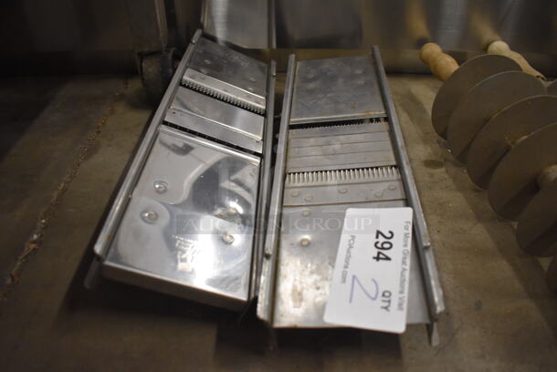 2 Stainless Steel Mandolin Slicers. 16x5x2.5. 2 Times Your Bid! - Image 3 of 3