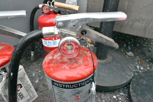 4 Various Fire Extinguishers Including 1 Wet Chemical and 3 Dry. 4 Times Your Bid! Buyer Must Pick Up - We Will Not Ship This Item. - Image 7 of 12