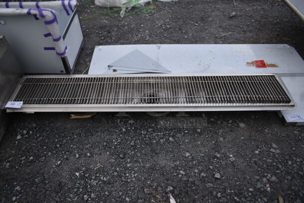 BRAND NEW SCRATCH AND DENT! Regency 600FT1272SS 12" x 72" 14-Gauge Stainless Steel Floor Trough with Grate - Image 2 of 5