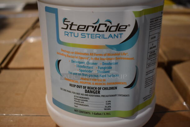 PALLET LOT of 33 BRAND NEW Boxes of 4 Stericide RTU Sterilant Gallon Jugs. Total of 132. 6x6x12. 33 Times Your Bid! - Image 4 of 5