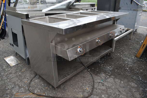 Stainless Steel Commercial Electric Powered 4 Bay Steam Table. 208/240 Volts, 1 Phase.  - Image 2 of 8