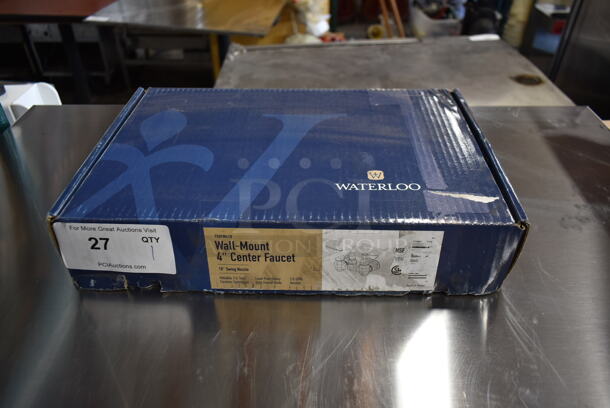BRAND NEW SCRATCH AND DENT! Waterloo 750FW410 Wall Mount 4" Center Faucet. Stock Picture Used as Gallery. - Image 6 of 7