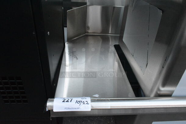 BRAND NEW SCRATCH AND DENT! Regency 600DDTS384RT 16-Gauge 7' Soiled / Dirty Dish Table with 3-Compartment Sink - 16" x 20" x 14" Bowls - Right Drainboard. No Legs.  - Image 4 of 10