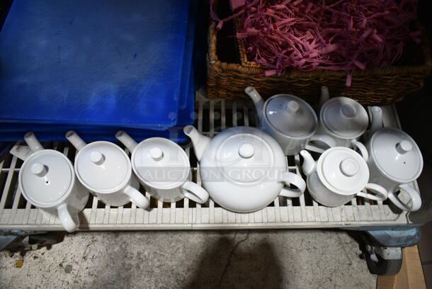 ALL ONE MONEY! Tier Lot of Various Items Including Ceramic Mugs, Pitchers and Blue Cutting Boards. - Image 6 of 9
