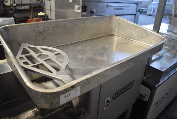Hobart 4146 Metal Commercial Floor Style Meat Grinder w/ Tray. 200 Volts, 3 Phase. 55x27x63 - Image 3 of 7