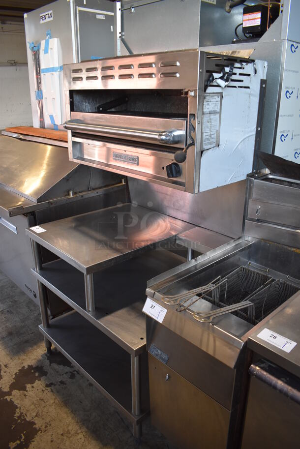 American Range ARSM-36 Stainless Steel Commercial Propane Gas Powered Cheese Melter on Work Station. - Image 3 of 7