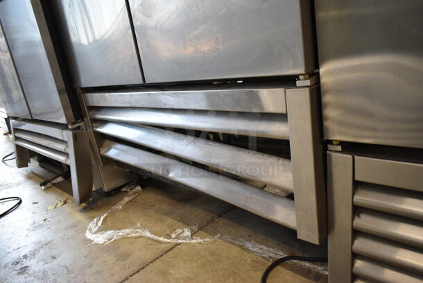 2017 True T-35 Stainless Steel Commercial 2 Door Reach In Cooler w/ Poly Coated Racks on Commercial Casters. 115 Volts, 1 Phase. Tested and Powers On But Does Not Get Cold - Image 2 of 9