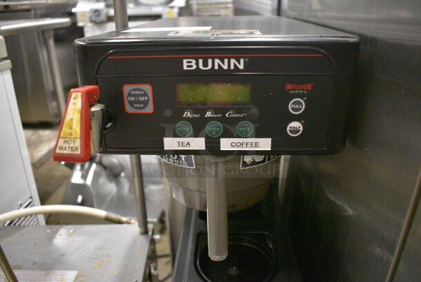 2012 Bunn Model ITCB-DV Stainless Steel Commercial Countertop Iced Tea Machine w/ Beverage Holder Dispenser and Poly Brew Basket. 120 Volts, 1 Phase. 12x24x34.5 - Image 3 of 5