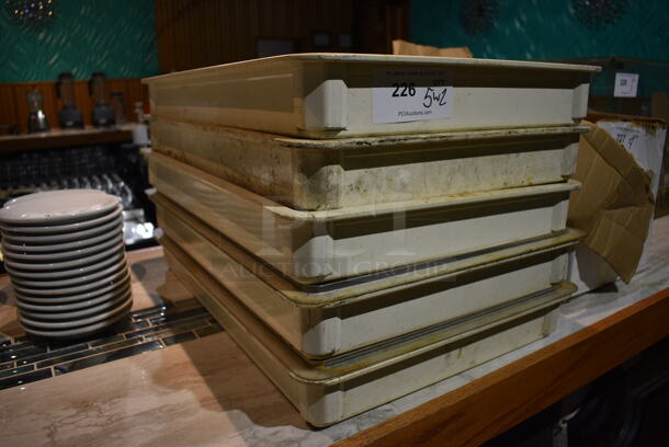 5 White Poly Dough Bins. 18x26x3. 5 Times Your Bid! (bar) - Image 4 of 4