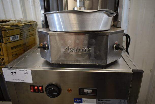 BRAND NEW SCRATCH AND DENT! 2022 Avantco 177VBE101A Stainless Steel Commercial Countertop Vertical Broiler. 120 Volts, 1 Phase.  - Image 4 of 6