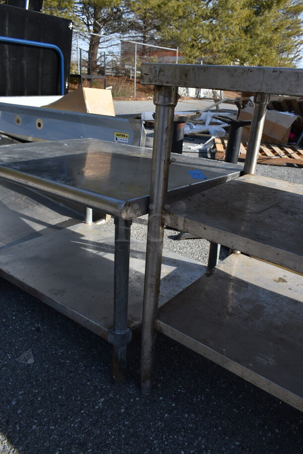 Stainless Steel Table w/ 2 Under Shelves. - Image 5 of 5