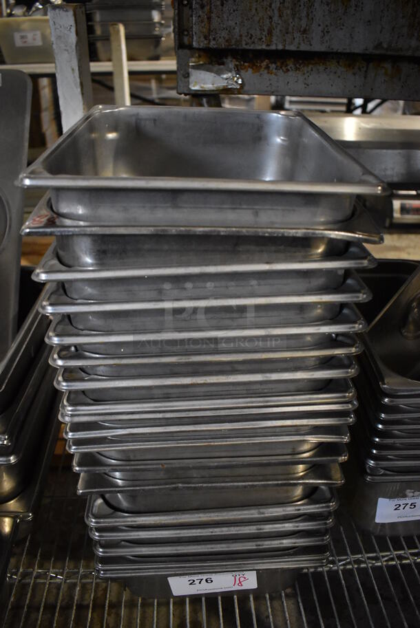 18 Stainless Steel 1/2 Size Drop In Bins. 1/2x4. 18 Times Your Bid!