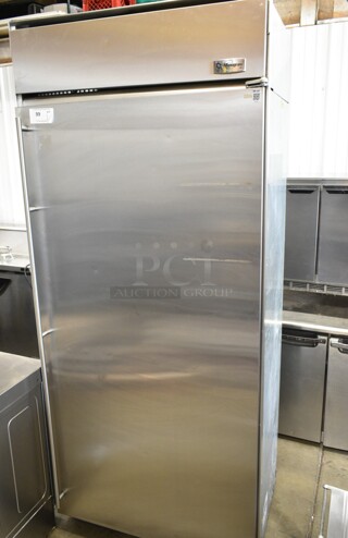 General Electric GE Monogram Stainless Steel Single Door Reach In Cooler. 115 Volts, 1 Phase. Tested and Working!