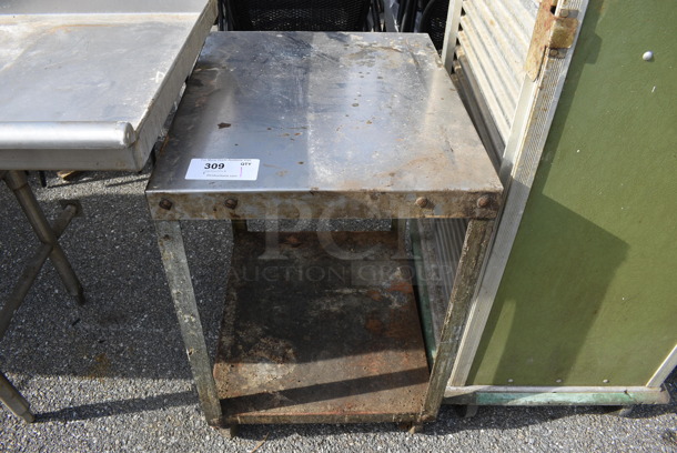 Metal Table w/ Metal Under Shelf on Commercial Casters. 20x24x30 - Image 1 of 3