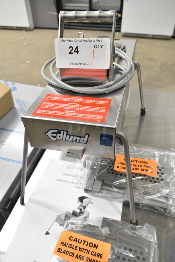 BRAND NEW SCRATCH AND DENT! Edlund 350 Electric Fruit and Vegetable Slicer. 115 Volts, 1 Phase.  - Image 3 of 10